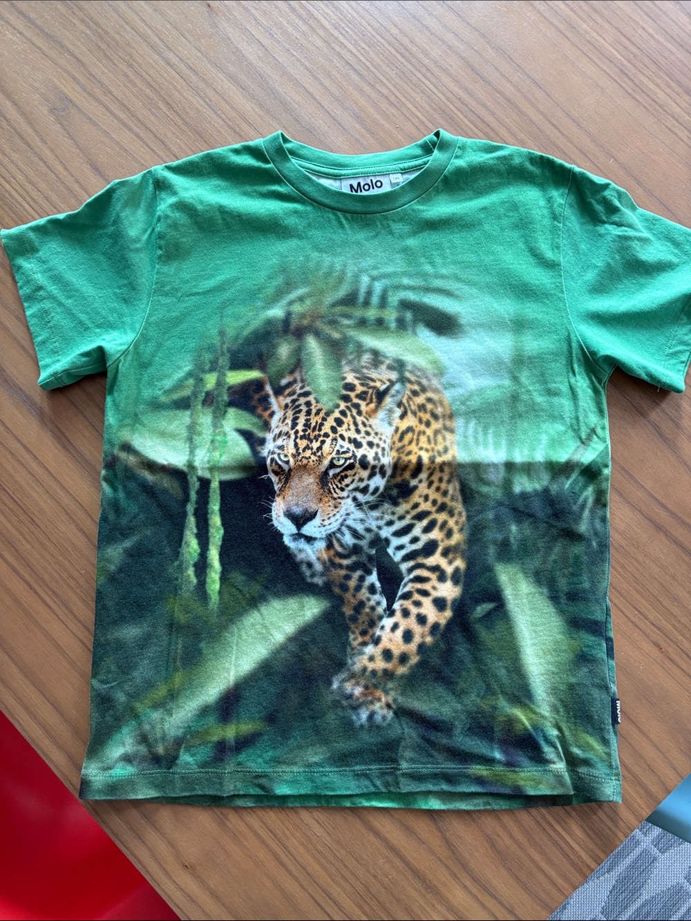 Molo Kids Green Leopard Graphic Tee